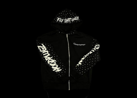 Hoodplugz rhinestone hoodie